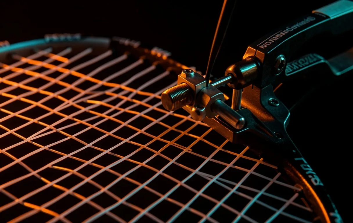 Technical detail of badminton equipment